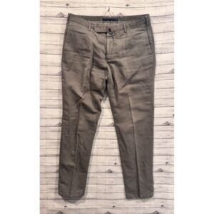 Incotex Ray Chinolino Linen Pant Mens 34x32 Beige Brown Casual Straight EU 50